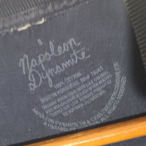 Vintage 2005 Napoleon Dynamite Promo Blue Faded Small T-Shirt Y2K - Picture 3 of 4